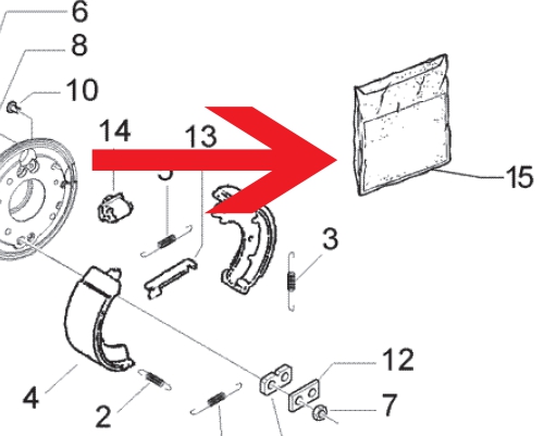 Brake Shoe Set Front